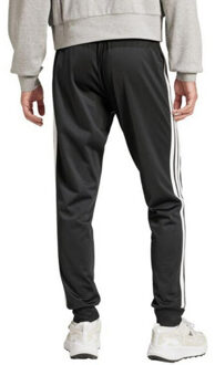 adidas Heren tricot 3 strepen tapered leg regular joggingbroek - maat XL Zwart
