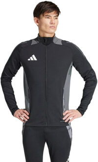 adidas Heren trio 24 full zip wedstrijd sweatshirt Grijs - M