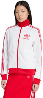adidas Heritage Sports Jacket Jassen Dames - Wit - Maat 40 - Katoen Jersey White