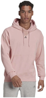 adidas Hoodie met logoprint Zalmroze