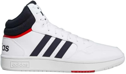 adidas hoops 3.0 mid sneakers wit/rood heren - 40