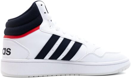 adidas hoops 3.0 mid sneakers wit/rood heren - 46