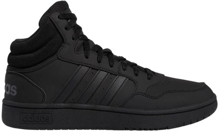 adidas hoops 3.0 mid sneakers zwart heren zwart/zwart - 44 5