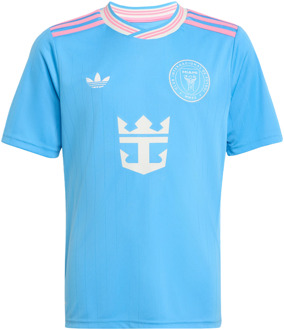 adidas Inter Miami Cf 25/26 Third Messi Jersey Truien/Replica's Kinder - Blauw - Maat 147 - 152 CM - Poly Mesh Blue