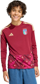 adidas Italy Truien/Replica's Kinder - Rood - Maat 123 - 129 CM - Poly Mesh Red