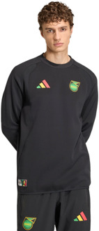 adidas Jamaica Sweatshirts Heren - Zwart - Maat L - Katoen Jersey Black