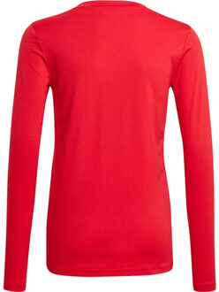 adidas Jersey met lange mouwen van team base voor kinderen/kinderen - maat 116 Rood