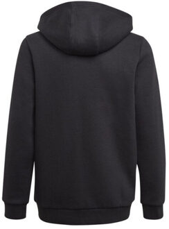 adidas Jongens essentials triple stripe full zip hoodie - maat 116 Zwart