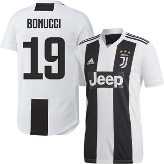 adidas Juventus Shirt Thuis 2018-2019 + Bonucci 19 (Fan Style) - 46
