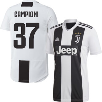 adidas Juventus Shirt Thuis 2018-2019 + Campioni 37 (Fan Style)