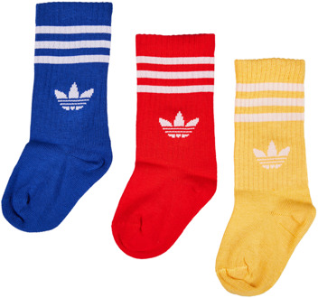 adidas Kids Crew 3 Pack Sokken Unisex - Geel - Maat 1 - 2 YEARS Yellow