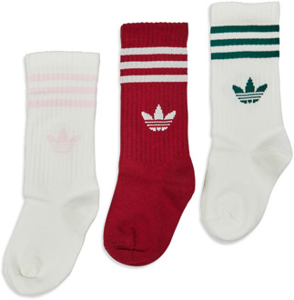 adidas Kids Mid Ankle 3 Pack Sokken Unisex - Paars - Maat 1 - 2 YEARS Purple