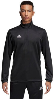 adidas Kinder/kids core 18 quarter zip training top - maat 128 Zwart
