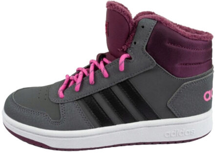 adidas Kinder/kids hoops 2.0 mid cut trainers - maat 30 Grijs