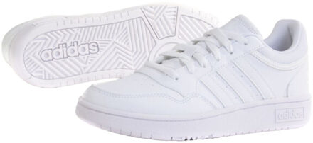adidas Kinder/kids hoops 3.0 synthetisch leren trainers Wit - 37
