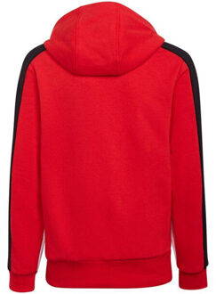 adidas Kinder/kids kleurblok fleece hoodie - maat 116 Wit