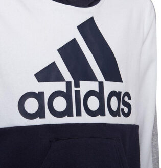 adidas Kinder/kids kleurblok fleece hoodie Wit - 116