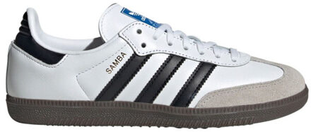 adidas Kinder samba og leren trainers - maat 38,5 Wit