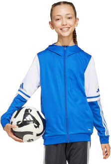 adidas Kinder squadra 25 full zip hoodie - maat 146 Wit