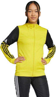 adidas Kinder squadra 25 full zip hoodie - maat 146 Zwart