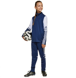 adidas Kinder squadra 25 quarter zip trainings sweatshirt - maat 140 Blauw