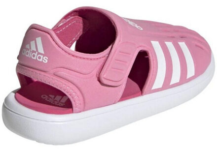 adidas Kinderen/kinderen 3 strepen gesloten teen zomer waterschoenen Roze - 34