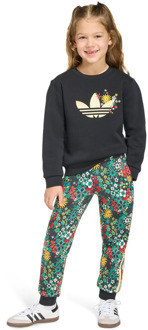 adidas Liberty London Trainingspakken Peuter - Zwart - Maat 105 - 110 CM - Katoen Jersey Black