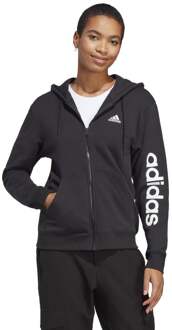 adidas Linear French Terry Full Zip Sportjas Dames zwart - M