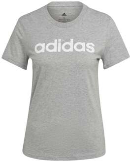 adidas Linear T-shirt Dames-Grijs - XS