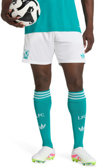 adidas Liverpool Fc 25/26 Third Shorts Korte Broeken Heren - Wit - Maat L - Poly Mesh White