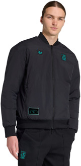 adidas Liverpool Fc Terrace Icons Jacket Jassen Heren - Zwart - Maat S - Nylon Black