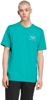 adidas Liverpool Fc Terrace Icons T-shirt T-shirts Heren - Groen - Maat XS - Katoen Jersey Green