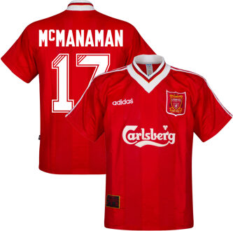 adidas Liverpool Shirt Thuis 1995-1996 + McManaman 17 - Maat L