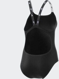 adidas logo suit badpak sport dames - maat 44 Zwart