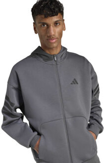adidas m fi 3s fz hoodie heren - Houtskool - L