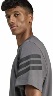 adidas m fi 3s reg t sport t-shirt korte mouw heren - Houtskool