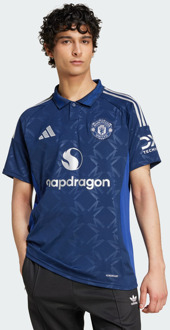 adidas Manchester United 24/25 Away Truien/Replica's Heren - Blauw - Maat XS - Poly Mesh Blue