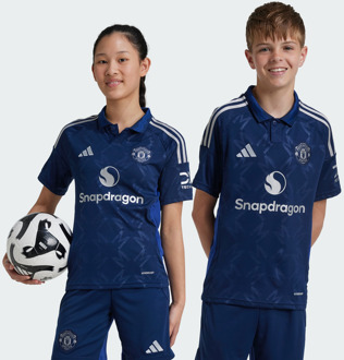 adidas Manchester United 24/25 Away Truien/Replica's Kinder - Blauw - Maat 147 - 152 CM - Poly Mesh Blue
