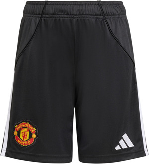 adidas Manchester United 25/26 Home Shorts Korte Broeken Kinder - Zwart - Maat 135 - 140 CM - Poly Mesh Black