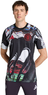 adidas Manchester United 25/26 Pre Match Jersey Truien/Replica's Heren - Zwart - Maat M - Poly Mesh Black