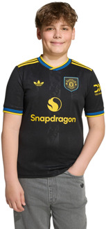 adidas Manchester United 25/26 Third Jersey Truien/Replica's Kinder - Zwart - Maat 147 - 152 CM - Mesh/Synthetisch Black