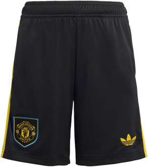 adidas Manchester United 25/26 Third Shorts Korte Broeken Kinder - Zwart - Maat 123 - 129 CM - Mesh/Synthetisch Black