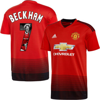 adidas Manchester United Shirt Thuis 2018-2019 + Beckham 7 (Gallery Style)