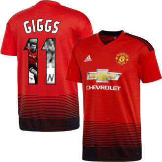 adidas Manchester United Shirt Thuis 2018-2019 + Giggs 11 (Gallery Style)
