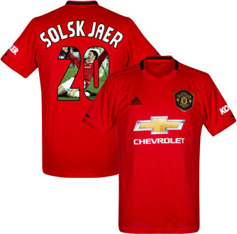 adidas Manchester United Shirt Thuis 2019-2020 + Solskjaer 20 (Gallery Style) - 62