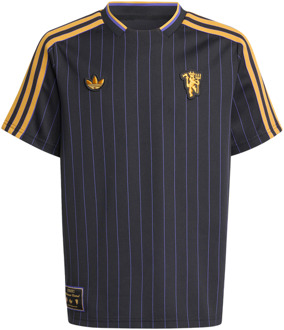 adidas Manchester United Terrace Icons Jersey Truien/Replica's Kinder - Zwart - Maat 147 - 152 CM - Poly Mesh Black