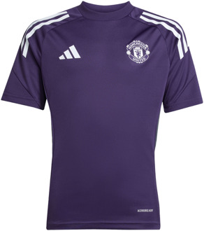 adidas Manchester United Tiro 25 Training Jersey Truien/Replica's Kinder - Paars - Maat 147 - 152 CM - Poly Mesh Purple