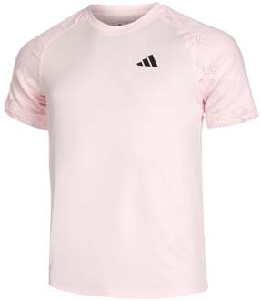 adidas Melbourne Ergo HEAT.RDY T-shirt Heren-Roze,Grijs - S
