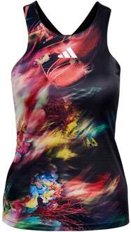 adidas Melbourne Y-Tanktop Dames-Zwart,Veelkleurig - XS