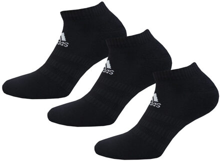 adidas Men's adidas 3-Pack Cushioned Low-Cut Socks in Black Zwart